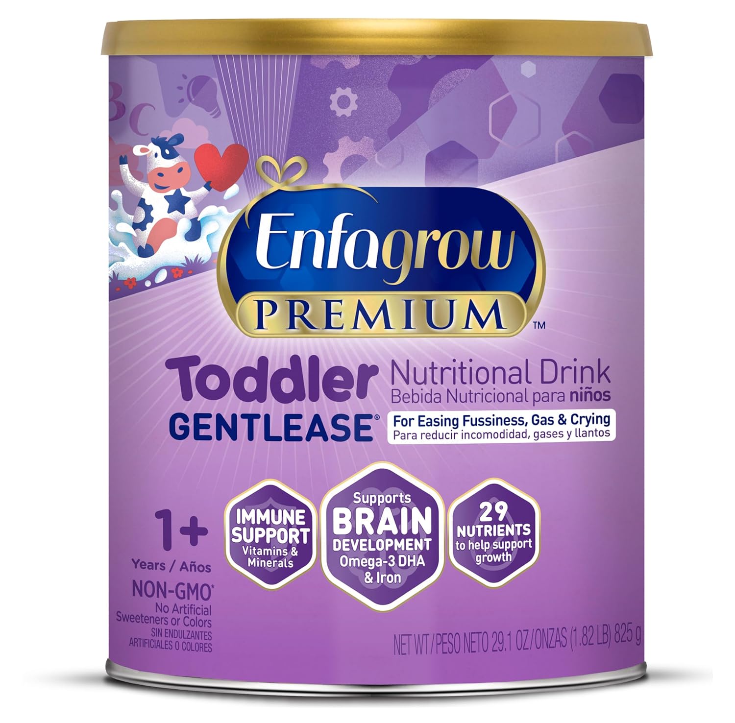 Enfagrow PREMIUM Gentlease Toddler Nutritional Drink, Made with Real Milk 29.1 Oz