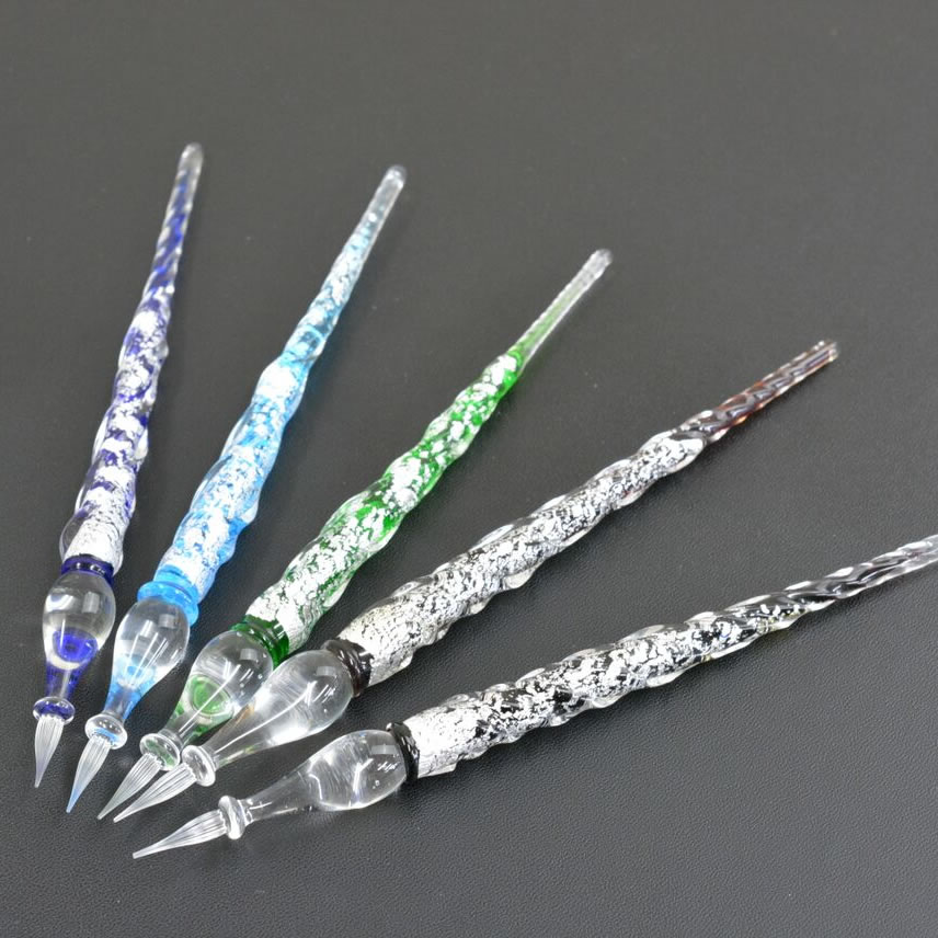 トマージ ガラスペン シルバーリーフ