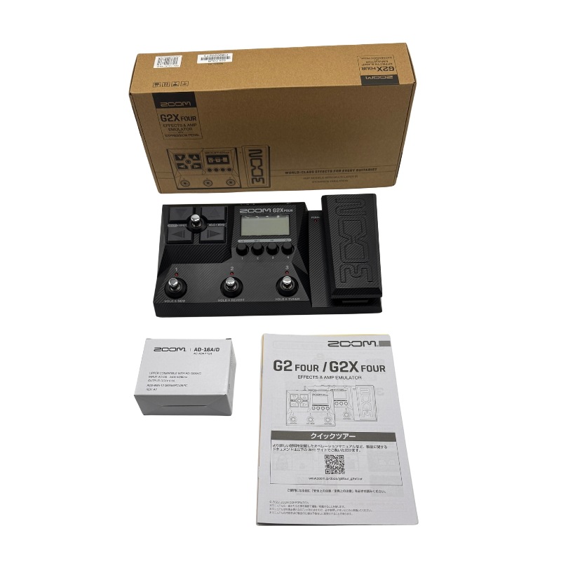 【中古 動作確認済】 ZOOM(ズーム) G2X FOUR ギターマルチエフェクター ペダル付き IR搭載 79種エフェクト MFX Gシリーズ