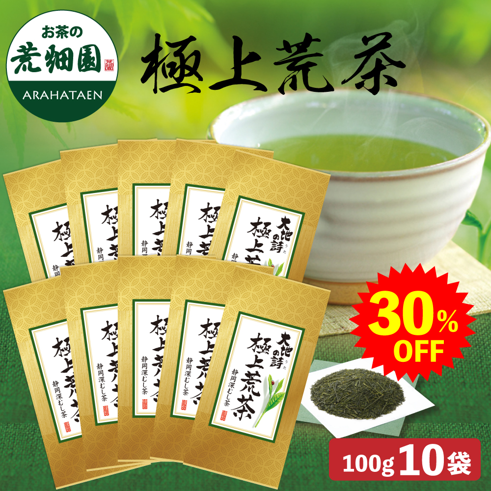 【大蔵ざらえ】 極上荒茶 100g 10袋セット 茶葉 お茶 お茶の葉 緑茶 深蒸し茶 静岡茶