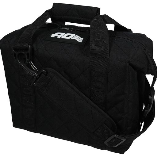 AO COOLERS(エーオークーラーズ) 9パック キルティングキャンバス ソフトクーラー ブラック 8.5L 軽量 保冷 クーラーボックス 保冷バッグ クーラーバッグ (日本正規品)【正規品5年保