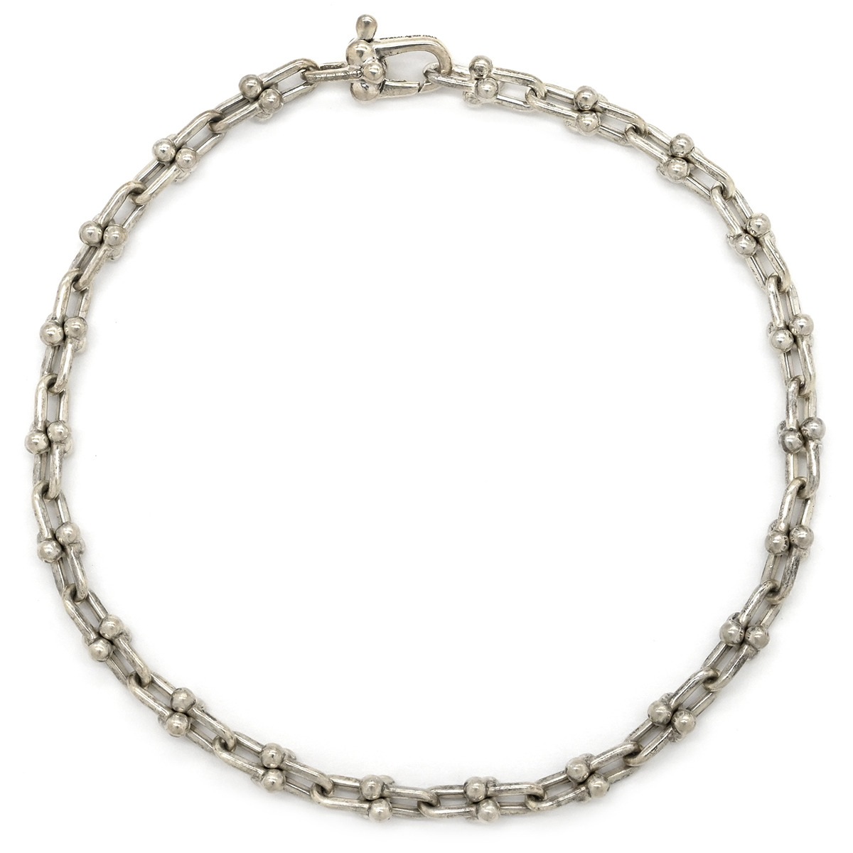 ティファニー ブレスレット ハードウェア マイクロ リンク ラージ シルバー925 シルバー AG925 60423393 【箱】【中古】