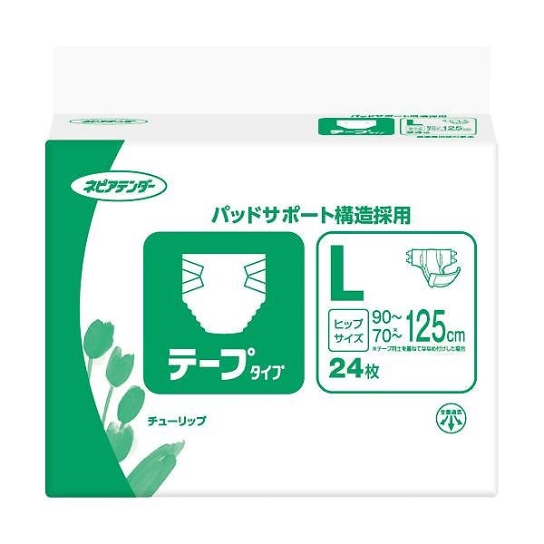 （業務用2セット） 王子ネピア ネピアテンダーテープタイプ L24枚