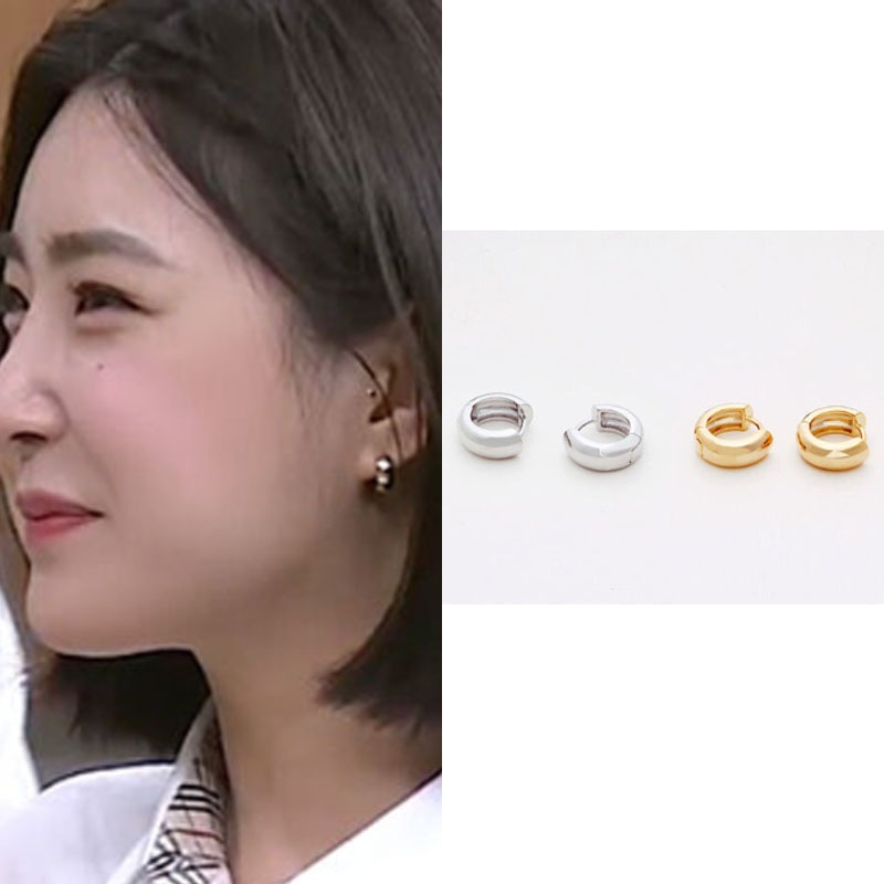 [ブレイブガールズユナ着用]デイリーワンタッチの耳飾り/韓国ファッション芸能人着用デイリーアクセサリー韓国アクセサリートレンドアイテム韓国デイリーファッションセレブ着用夏ファッション