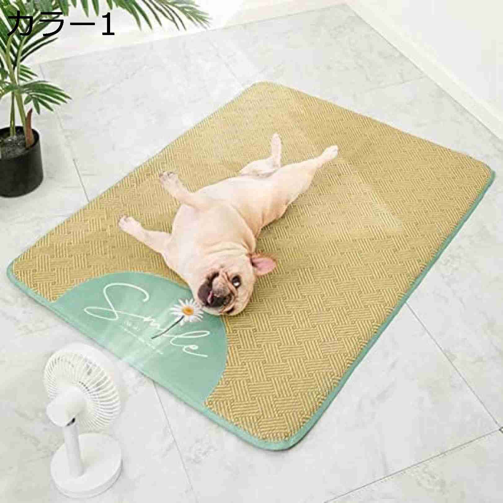 犬用品 ござ ペット マット ペットベッド スクエア型 洗える 小中大型犬ペット ペットグッズ 犬用品 ベッド マット 寝具 その他