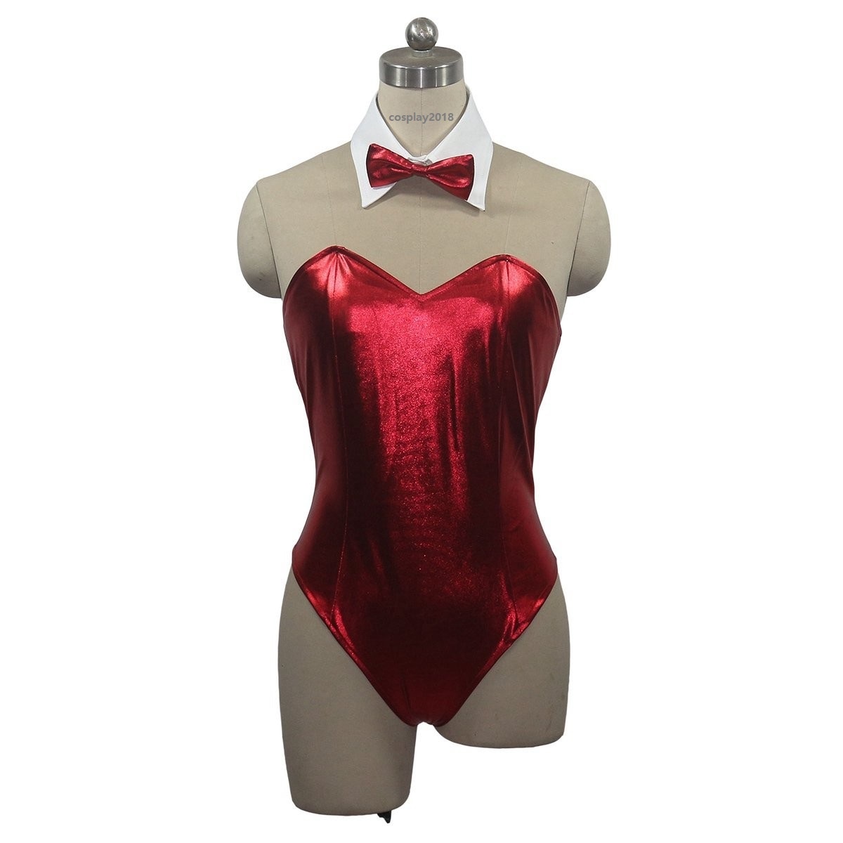 バニーガール ハイレグレオタード 赤 コスプレ衣装 P908