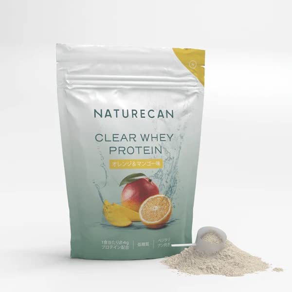Naturecan クリアホエイプロテインアイソレート 1kg サプリメント たんぱく質24g/25g1食分 (オレンジ＆マンゴー)