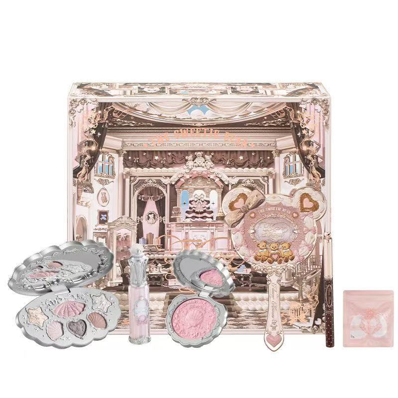 FLOWER KNOWS公式 シェルズジュエルコレクション7点セット リップ グレーズ チーク アイシャドウパレット ハンドミラー 誕生日プレゼント クリスマスギフト