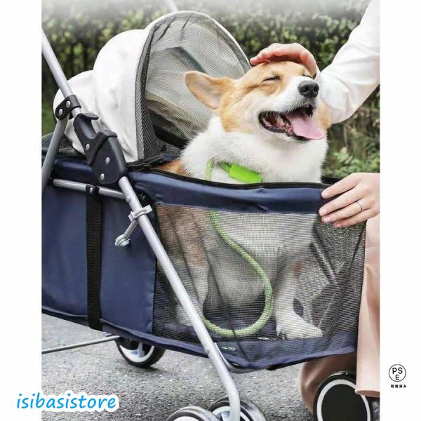 即納あり爆売中 ペットカート 猫 犬 バギー 多頭用 カート 犬用ベビーカー 3way 折りたたみ 4輪 小型犬 中型犬 360回転 介護用 お出かけ
