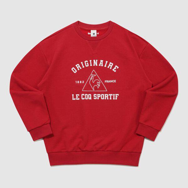 ユニ ビッグ グラフィック ルーズフィット トレーナー (QR123LFS21_DRD)