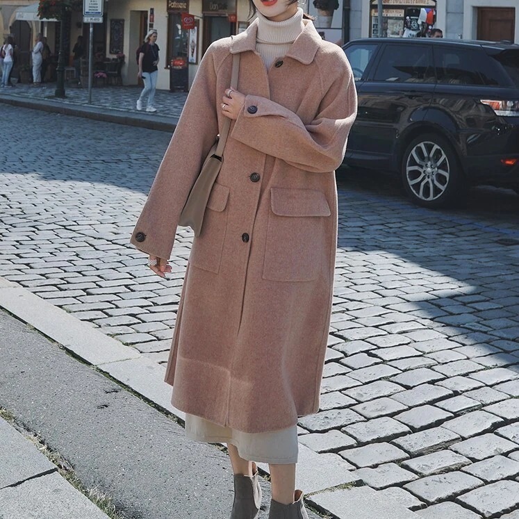 アウター コート 膝下 ミモレ丈 袖あり 長袖 襟付き ストレート かわいい 大人可愛い きれいめ シンプル カジュアル 大人 上品 レトロ 大人女子 こなれ感 ラフ ガーリー モダン 主役級 存在感