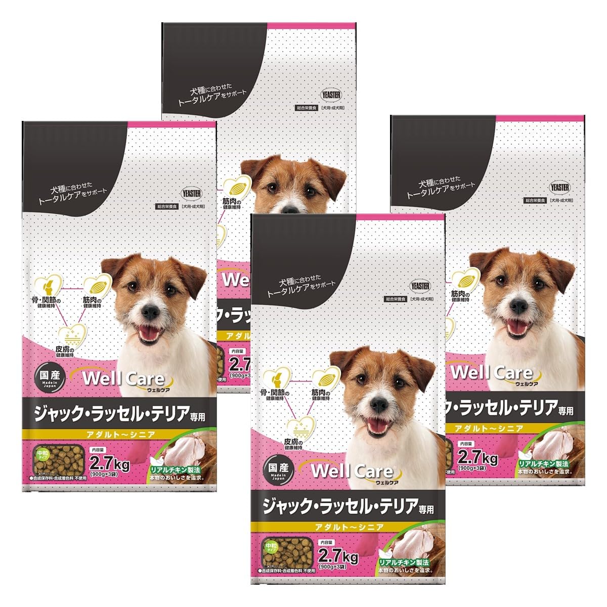 イースター ウェルケア ジャック・ラッセル・テリア専用 アダルト~シニア 2.7(×4)(ケース販売) 8,698円