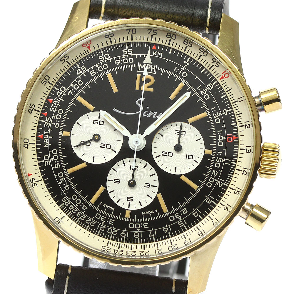 ジン Sinn 903 903 ナビゲーション クロノグラフ 手巻き メンズ _800701【中古】