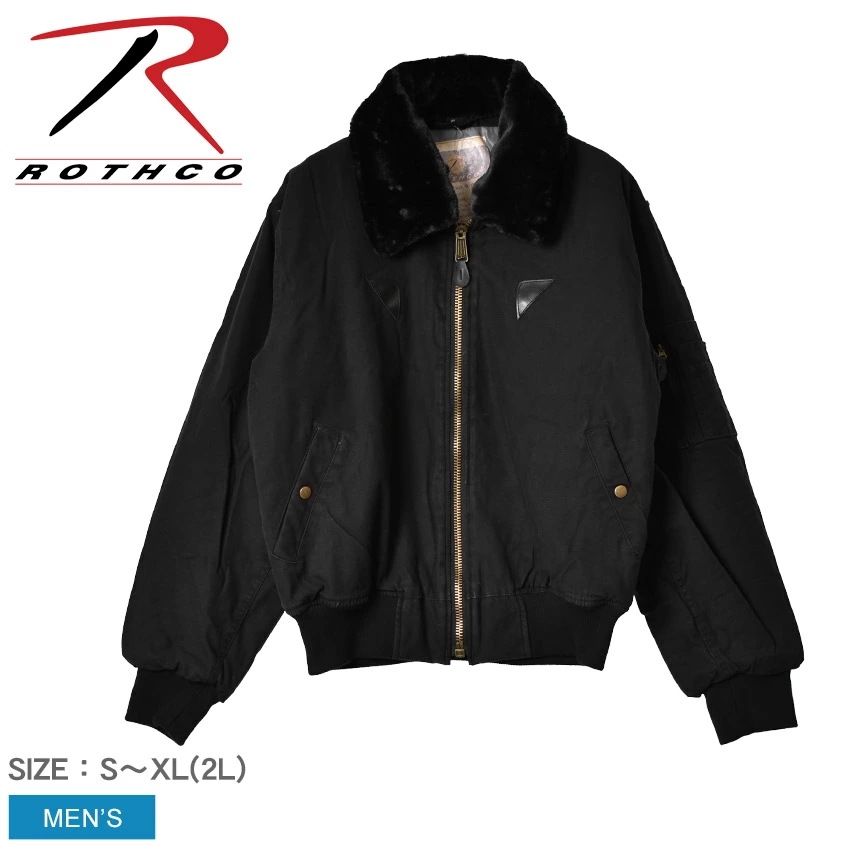 ビンテージ B-15A ボンバー ジャケット 8640 メンズ ウエア アウター ジャケット 上着 羽織 防寒 ロゴ ファー 取り外し シンプル ブランド カジュアル ストリート ミリタリー