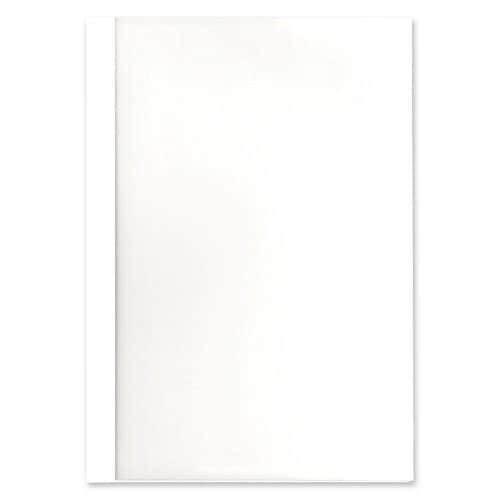 （まとめ買い）コマース とじ太くん専用カバーA4縦クリア36mm 4110012 ﾎﾜｲﾄ 00705326 [x3]