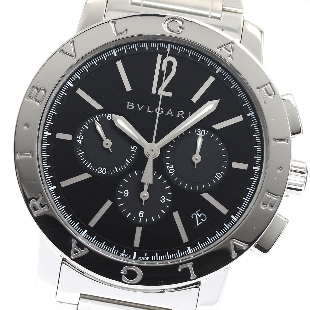 ブルガリ BVLGARI BB41SCH ブルガリブルガリ デイト クロノグラフ 自動巻き メンズ 良品 _910731【中古】