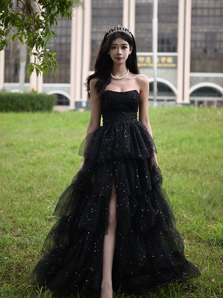 【2枚購入で 3oo円OFF！】ブラックドレス2025ハイエンドフラッシュドレスホストアート試験パフォーマンスコスムアダルトギフト