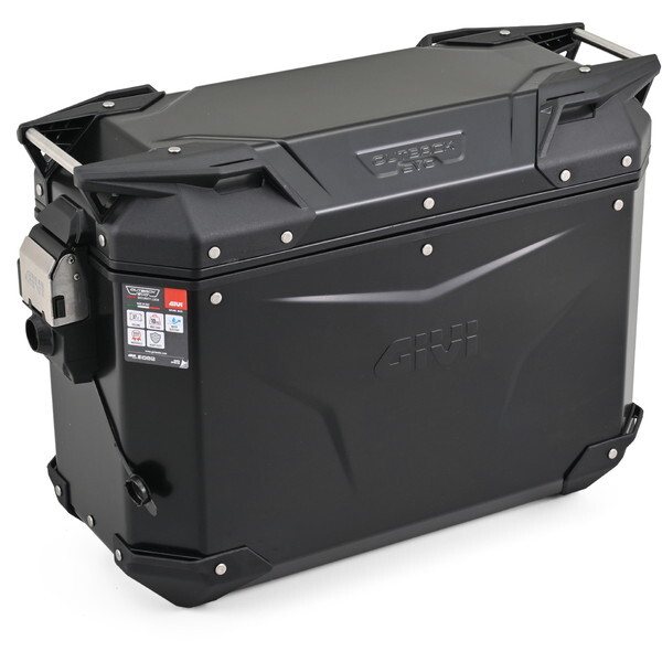 D61279 GIVI ジビ バイク用サイドケース 37L アルミ製 キーシリンダー別売 TREKKER OUTBACK EVO SMARTシリーズ OBKEV37BR 右側用 ブラック