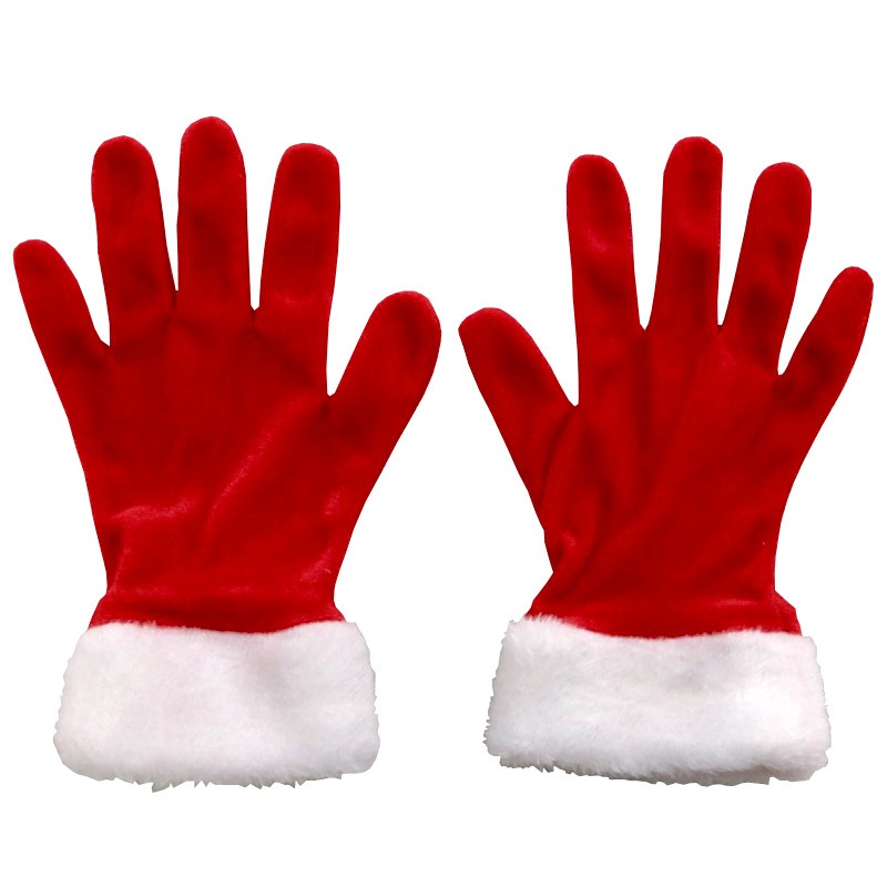 [4点セット] Patymo サンタグローブ 【 コスプレ クリスマス 変装グッズ アクセサリー 小物 仮装 】