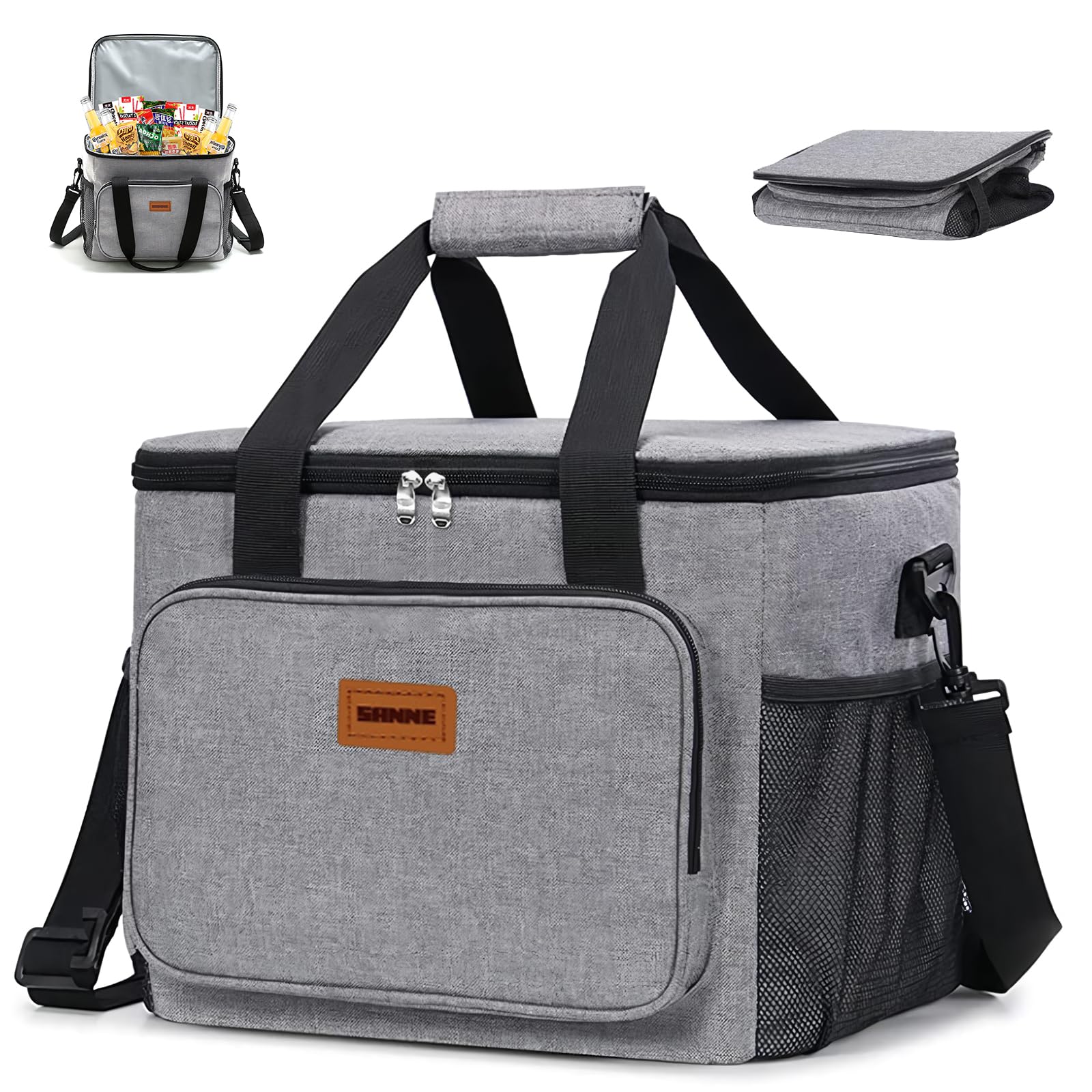 クーラーボックス 保冷バック 大容量 30L 4層断熱 保冷 保温 折り畳み収納可能 軽量 ソフト 手提げと肩掛け両用 お弁当収納バッグ ピクニック/運動会/通勤/キャンプ/お花見/BBQ/レジャー/ 5,444円