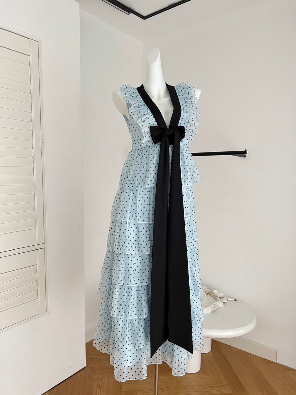 ティアードワンピース チュールワンピース ドットワンピース レディース 気質 ドレス ロングワンピース セクシードレス パーティー ワンピース 二次会 結婚式 デートワンピース 5,337円