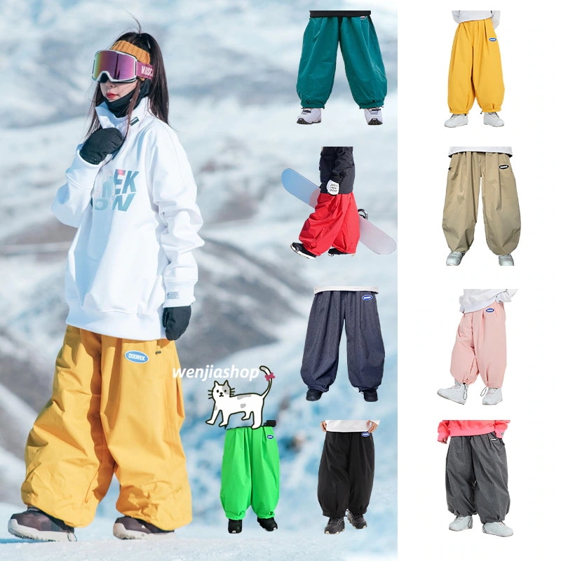 スノーボードウェア 2024 2025 パンツ メンズ レディース 男女兼用 ズボン ロングパンツ スノボウェア スノーウェア スキーウェア スノボーウェア ゆったり 韓国風 防風 防水 防雪 防寒