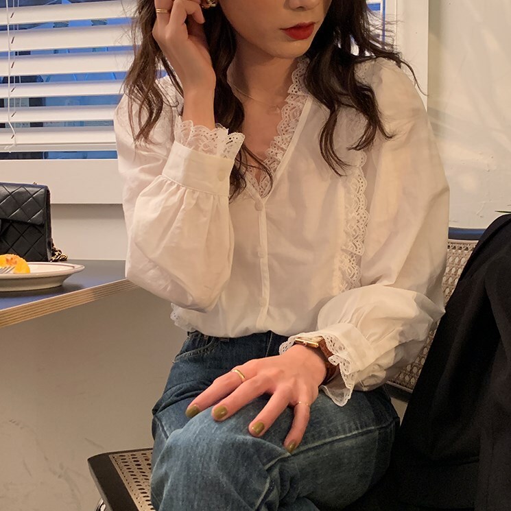 トップス シャツ 白シャツ 白トップス 長袖 襟なし かわいい 大人可愛い きれいめ シンプル カジュアル 大人 上品 おしゃれ お洒落 大人可愛い 大人女子 ラフ ガーリー 無地 春 夏 20代