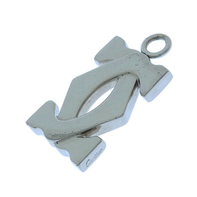 ペンダントトップ チャーム 2Cモチーフ シルバー 中古