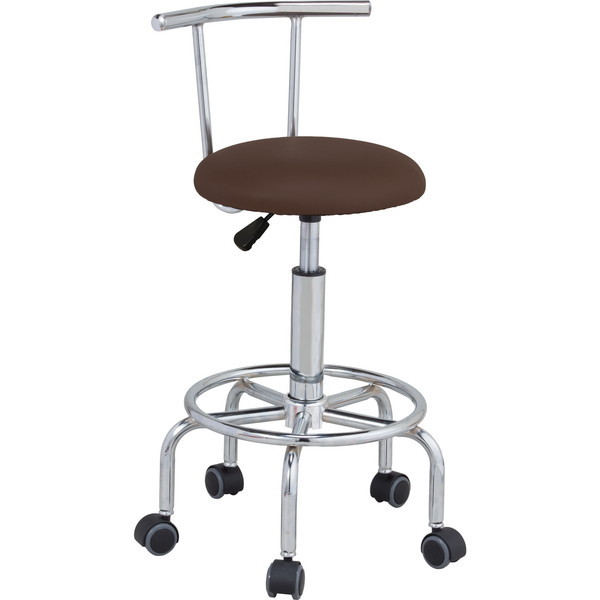ファミリーライフ らくらく昇降式回転チェア ブラウン(0414240) メーカー直送