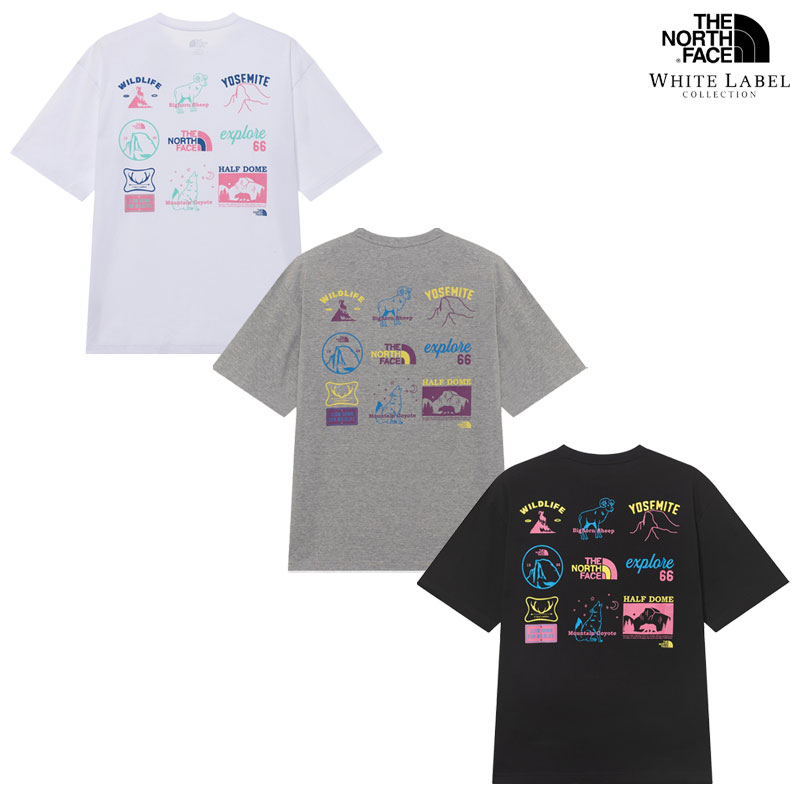 韓国正規品 [新作] ユニセックス ADVENTURE S/S R/TEE ロゴ 半袖 Tシャツ・カットソー [3カラー] 韓国ファッション デイリー
