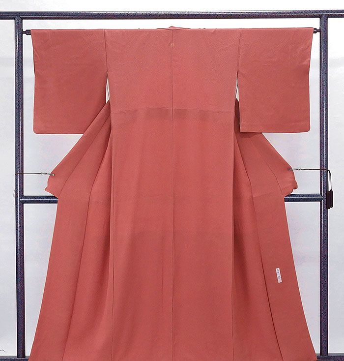 色無地 正絹 加賀友禅 毎田仁郎作 身丈158.5cm 裄丈64cm 違い鷹の羽 良品 リサイクル 着物 結婚式 入学式 卒業式 a0045