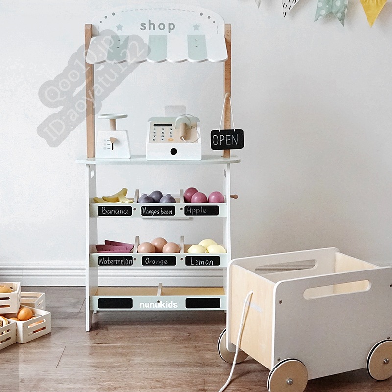 子供用シミュレーション販売青果店スーパーレジおもちゃ女の子ままごとセット