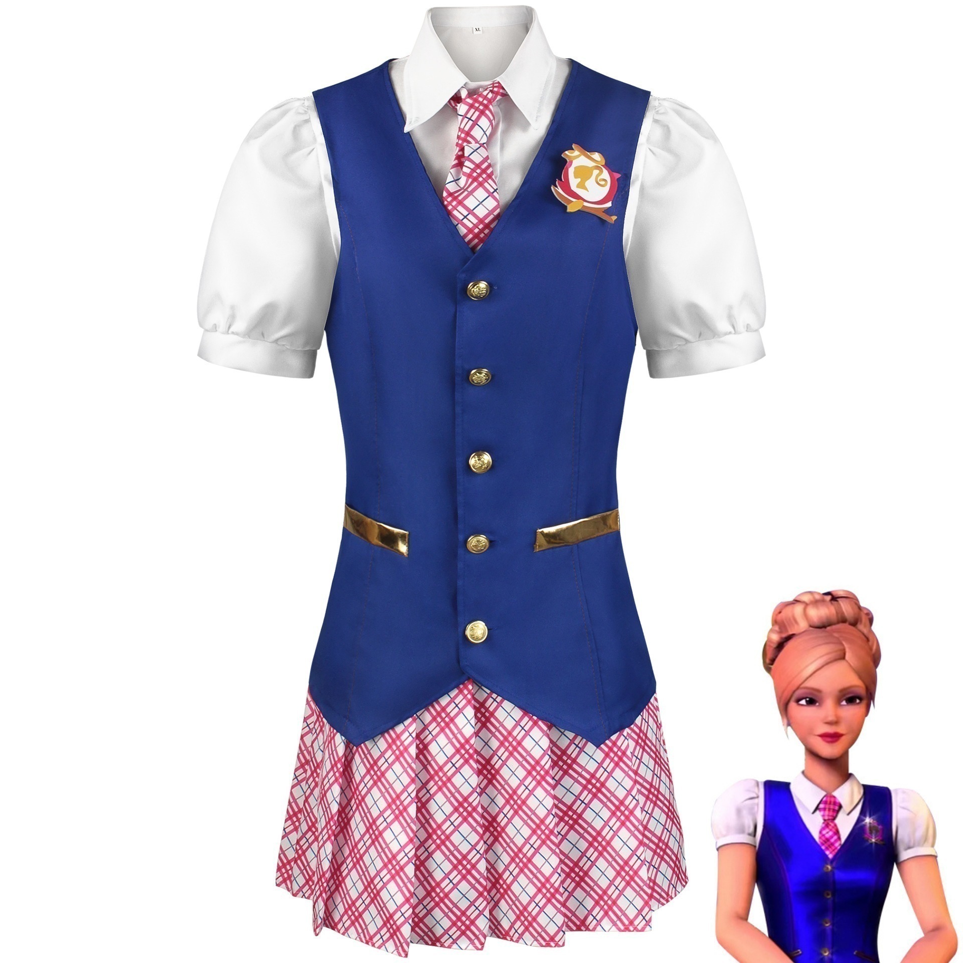 徳蘭西cos服バービーの魅力的な王女学院の同じ服のコスプレ衣装