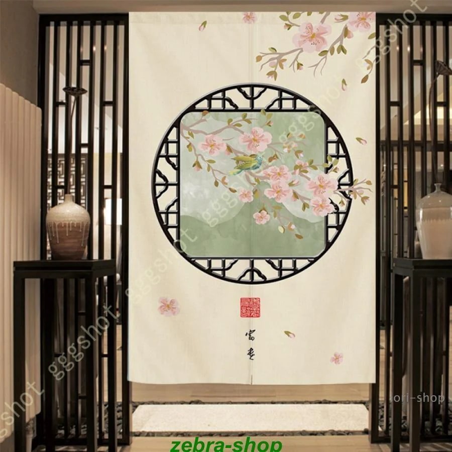 在庫処分セール[出荷が早い]暖簾 和風 ロング おしゃれ のれん 北欧 花柄 幅広 仕切りカーテン のれん目隠し 遮光 のれん遮光 間仕切り カーテン ドアカーテン キッチン 目隠し おしゃれ