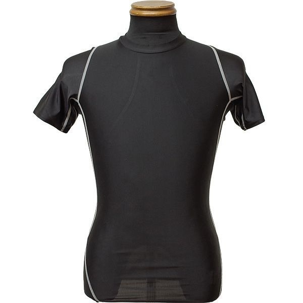 2枚セット アメリカ軍 タクティカルトレーニングアンダーシャツ 半袖／XL JT047YN ブラック ＆ ウッドランド レプリカ