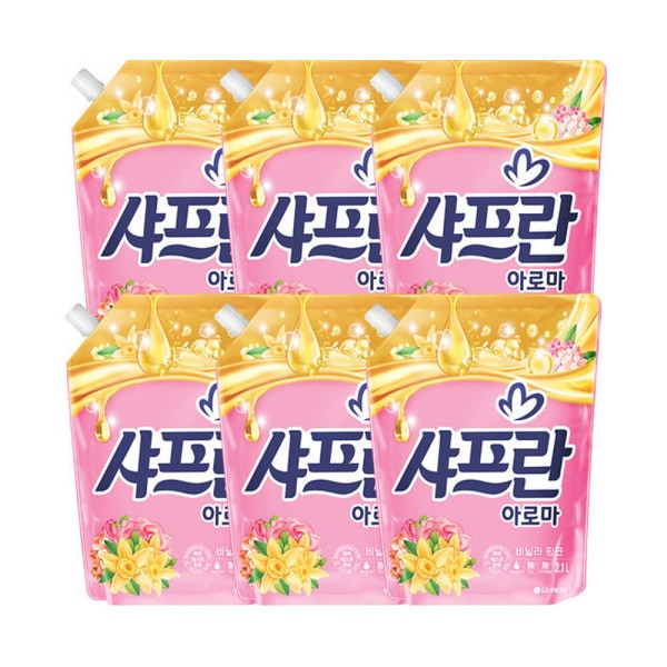 心地よい香りサフラン柔軟剤バニラ2.1L6個