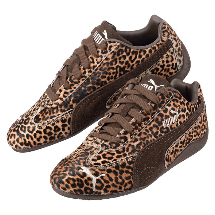SPEEDCAT WILD WNS 406690レディース スニーカー レオパードブラウン pu0034