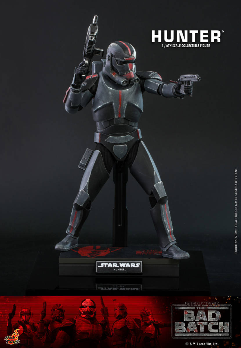 新品未開封HOTTOYS ホットトイズ１／６TMS050 スターウォーズ バッドバッチ ハンター フィギュア マンダロリアン