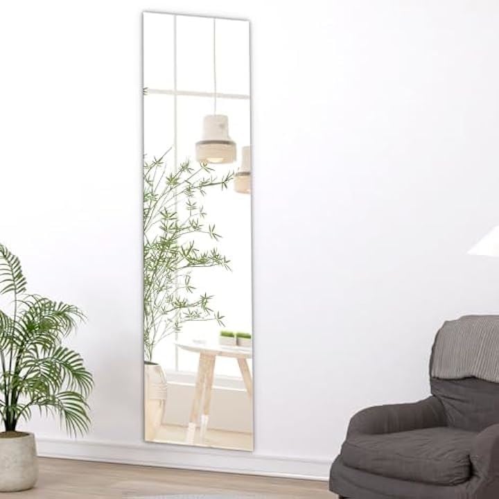 ココミラー CocoMirror 割れない鏡 姿見 全身鏡 壁掛け鏡 姿見鏡 貼る鏡 壁に貼る鏡 ウォールミラー 壁掛けミラー(コーナーラウンド, 120x30cm 2枚)