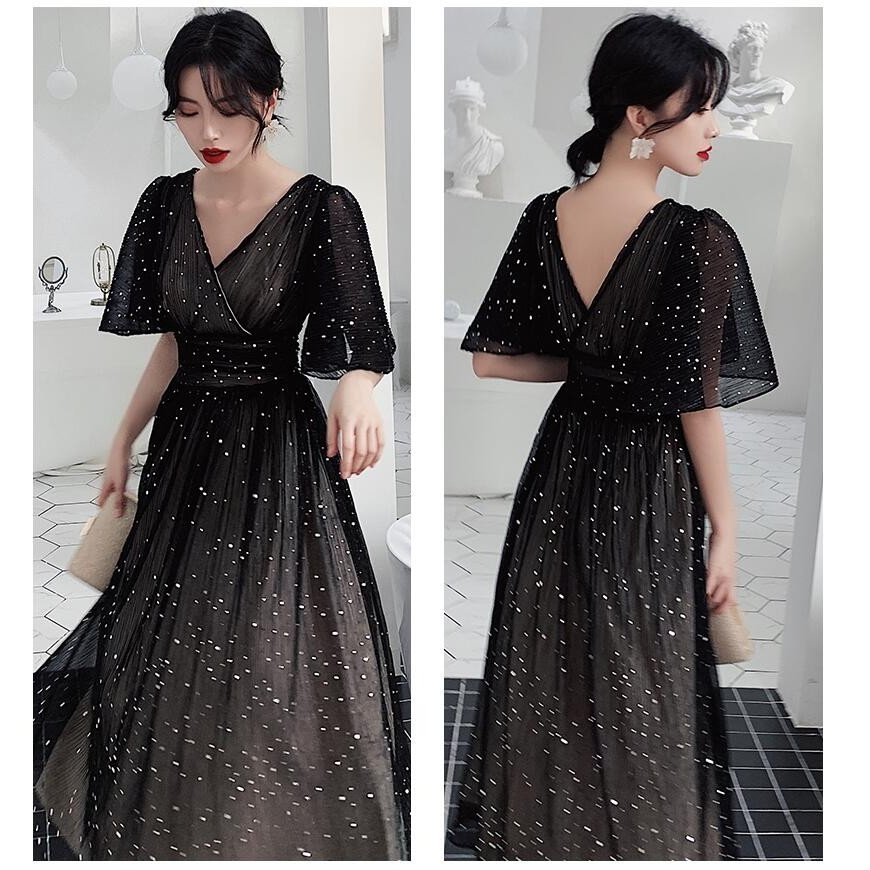 ウエディングドレス フレア袖 結婚式 パーティードレス プレゼント ミモレ丈ワンピース 20代30代