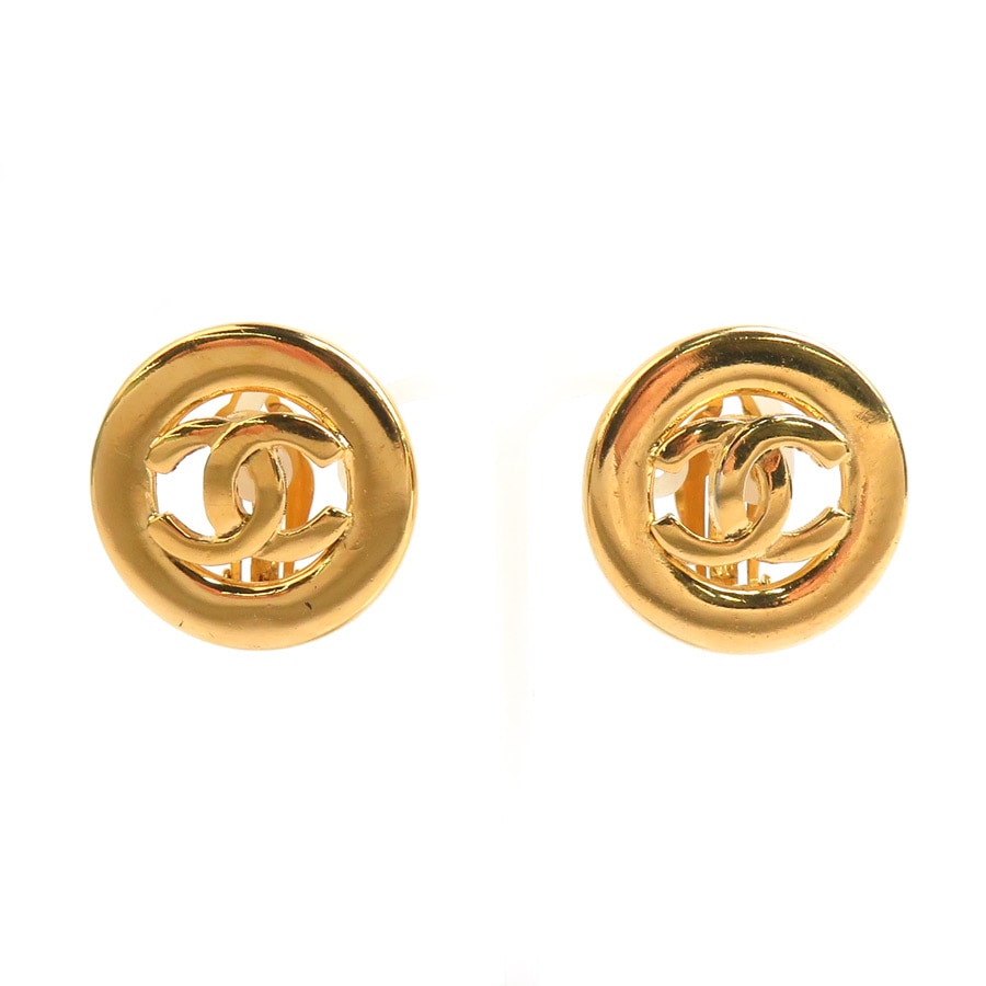 シャネル CHANEL イヤリング ココマーク メタル ゴールド レディース e61283