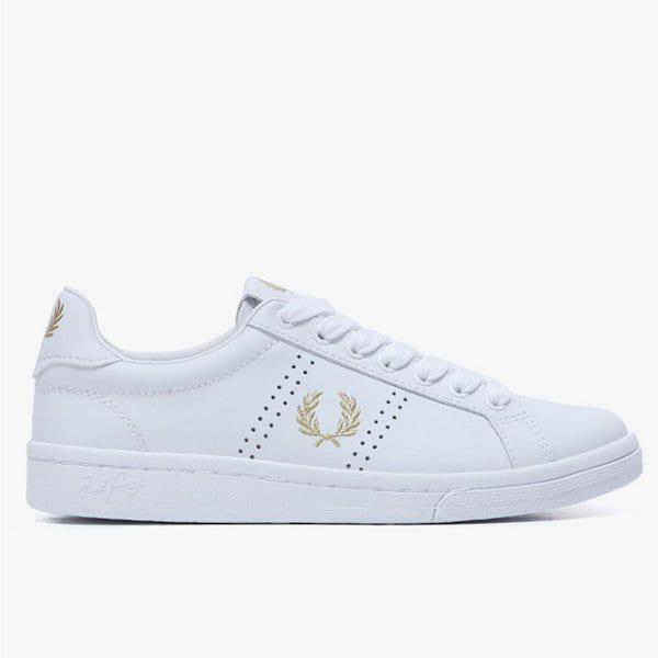（FRED PERRY）23SS 男女共用スニーカー B71レザー(SFPU2314321-134)