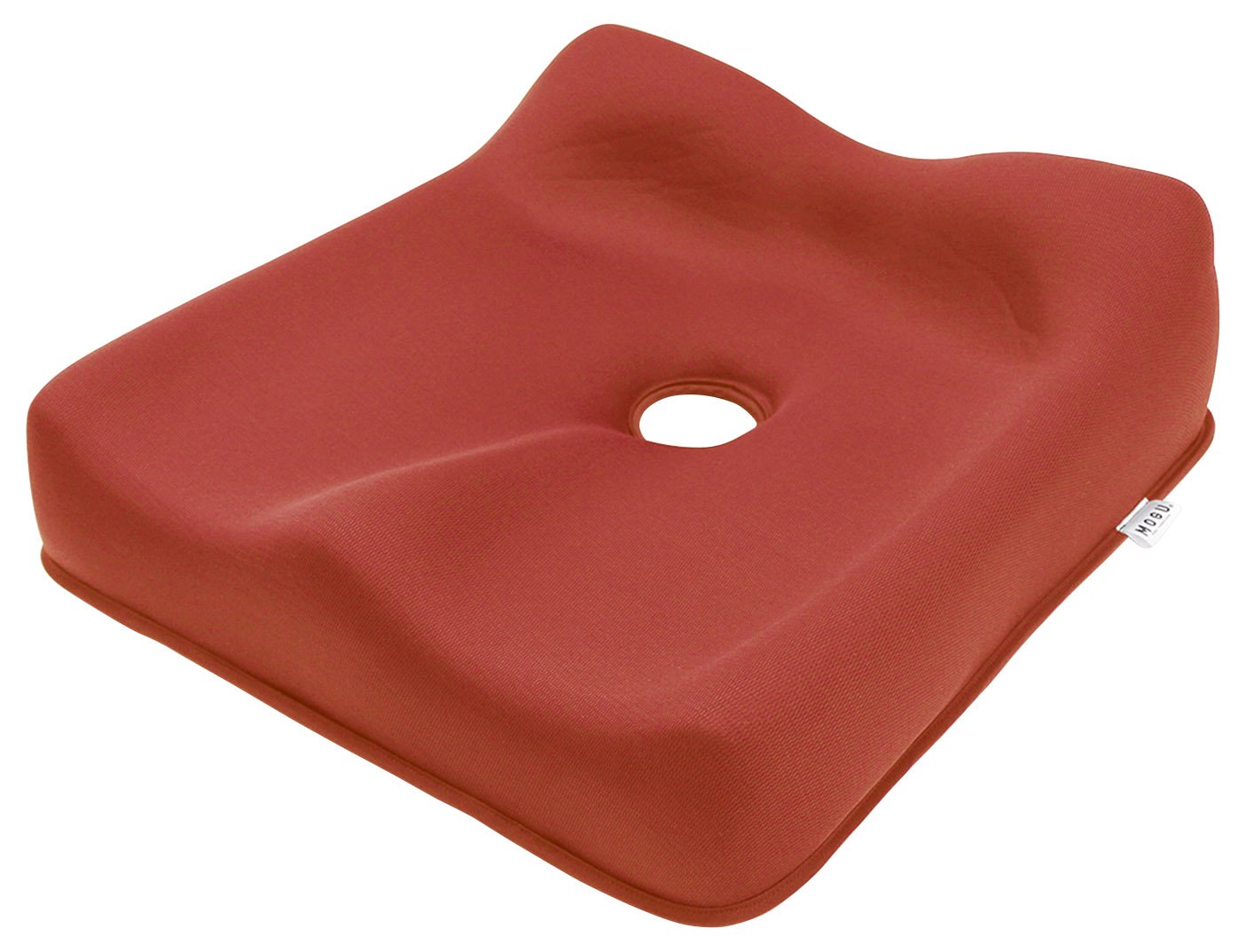 モグ) ビーズ クッション レッド 座って 瞬間 美姿勢 フィット (全長約41cm) 車椅子 クッション 33285