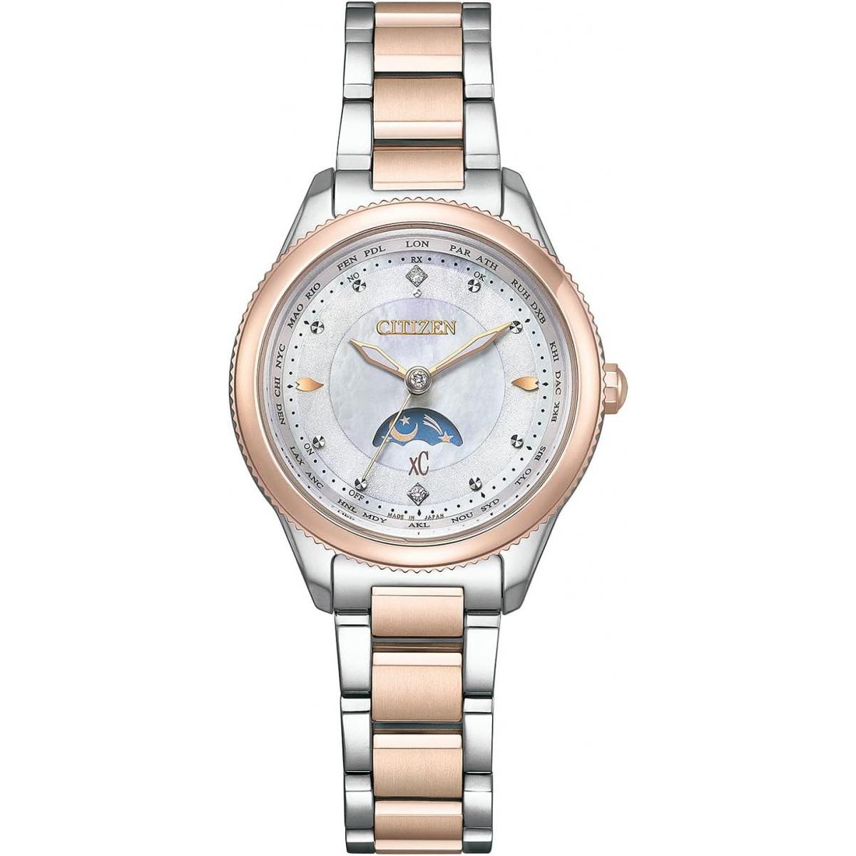 シチズン CITIZEN クロスシー xC レディース ウォッチ 腕時計 EE1007-67W daichi collection エコドライブ ビジネス 女性 フローレットダイヤモデルcm　裏貼り