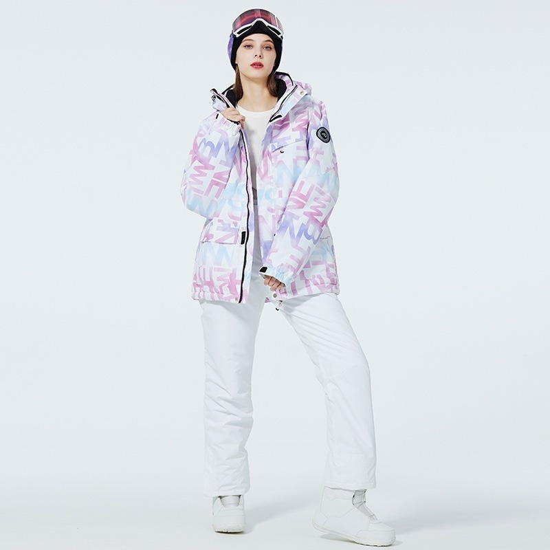スキースーツ女性冬アウトドア防風性と撥水性暖かい厚みのあるシングルボードとダブルボードスキーウェアとパンツ新しいスタイル 11,562円