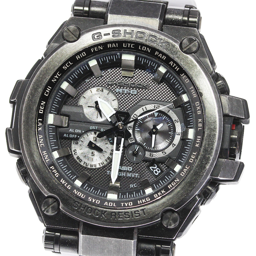 箱・保証書付き【CASIO】カシオ G-SHOCK デイト MTG-S1000V-1AJF ソーラー電波 メンズ_713786【中古】