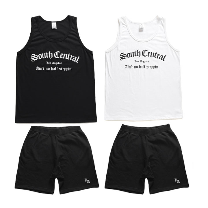 ACE FLAG 上下セット ブランド ノースリーブ Tシャツ タンクトップ ハーフパンツ メンズ 春夏用 黒 白 大きいサイズ エースフラッグ セットアップ