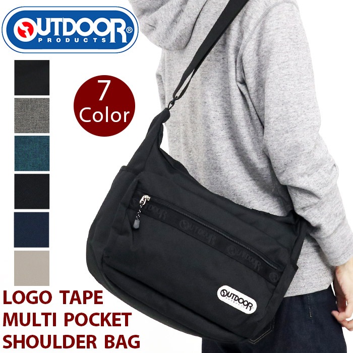 ショルダーバッグ OUTDOOR PRODUCTS アウトドアプロダクツ ロゴテープ マルチポケット 5,387円