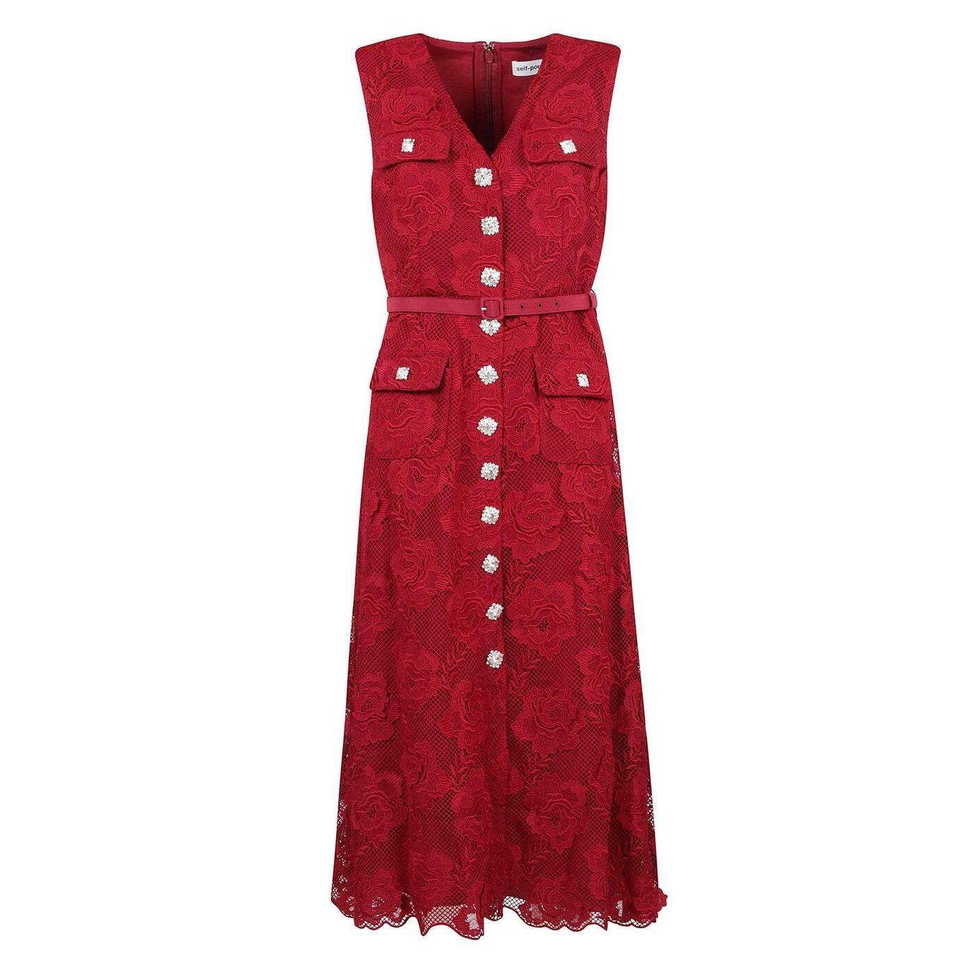 AW24-009MA BURGUNDY 秋冬2024 ドレス レディース ia
