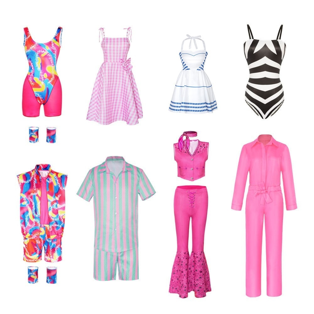 人気映画テレビ実写映画バービーコス服バービーケンコスプレ衣装一式在庫あり